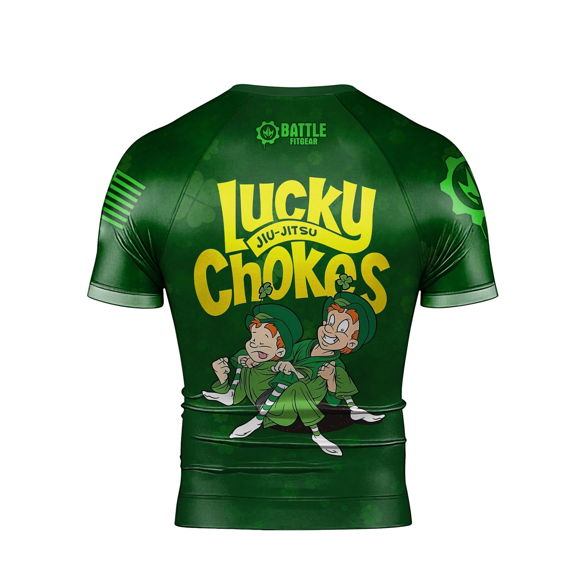 Lucky Jiu-Jitsu Choke Men's Short Sleeve Rash Guard