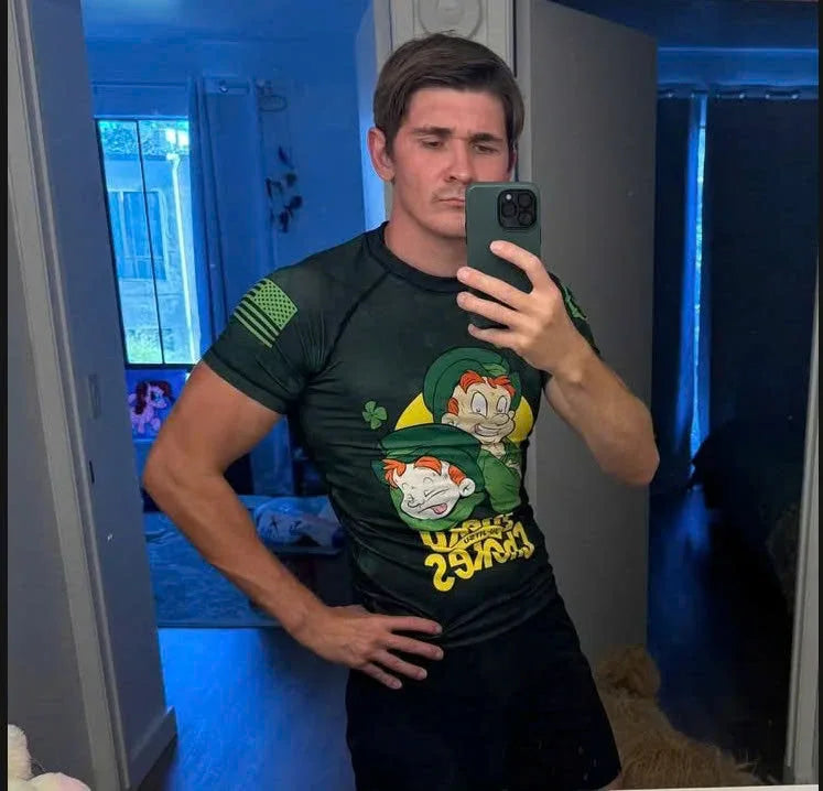 Lucky Jiu-Jitsu Choke Men's Short Sleeve Rash Guard