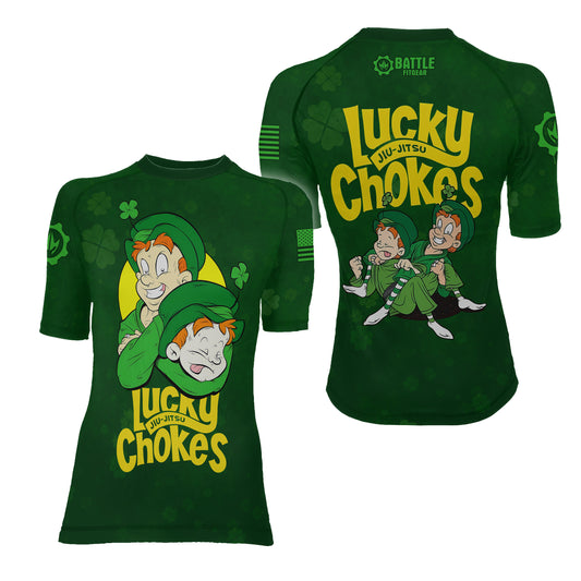 Lucky Jiu-Jitsu Choke Women's Short Sleeve Rash Guard