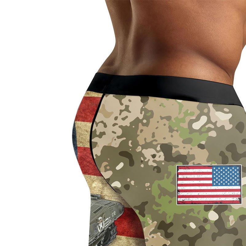 M18 Hellcat Tank Men's Compression Leggings - BattleFitGear