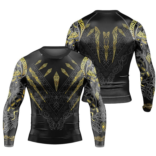 Fenrir's Wrath Man Long Sleeve Rash Guard - BattleFitGear