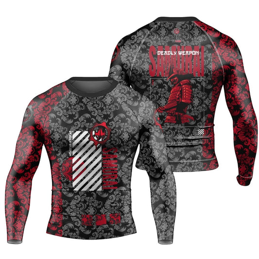 Samurai Fern Long Sleeve Rash Guard - BattleFitGear