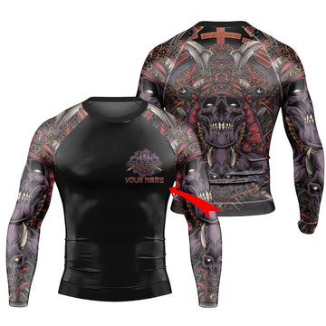 Personalized Deadly Shogun Long Sleeve Rash Guard - BattleFitGear