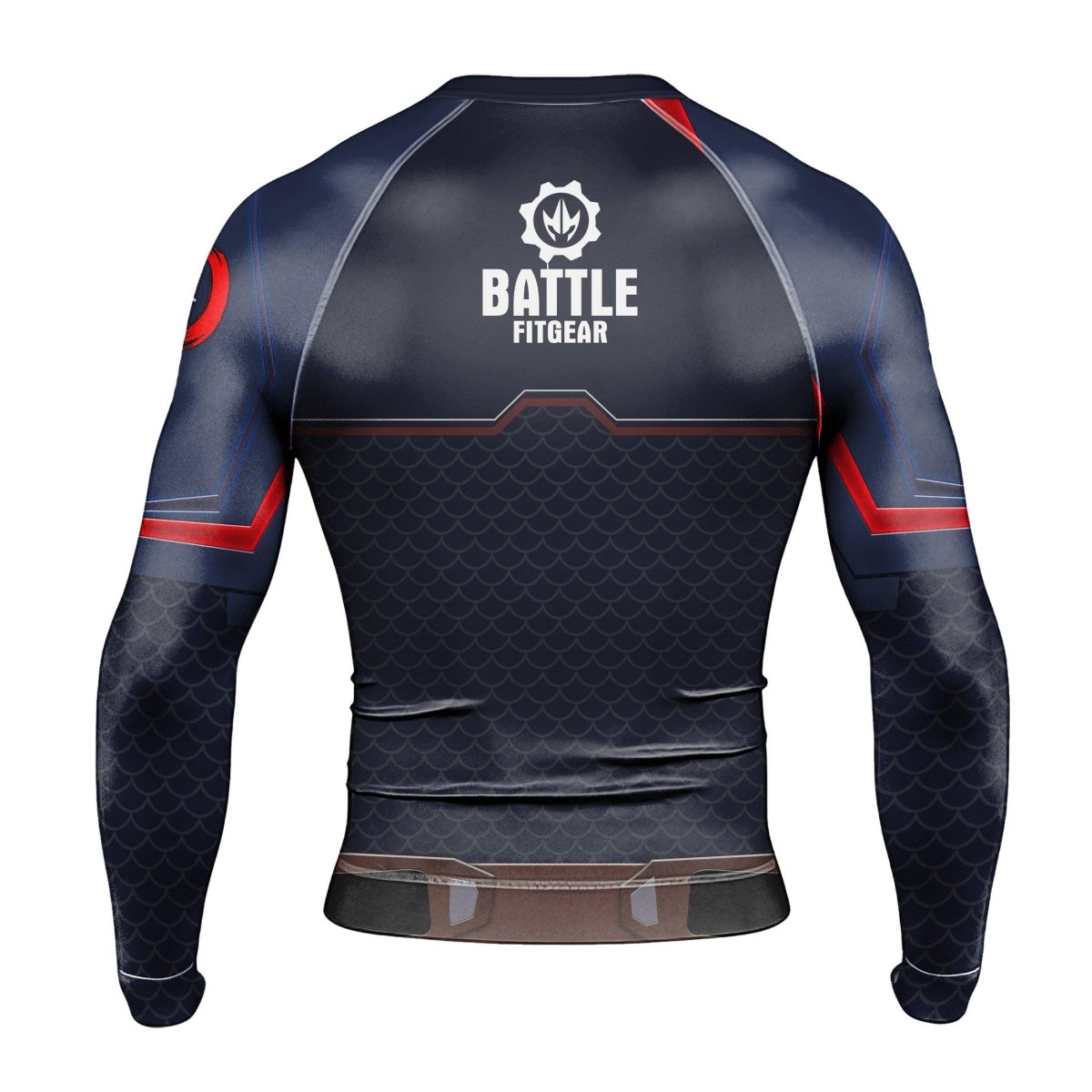 Captain American Long Sleeve Rash Guard - BattleFitGear