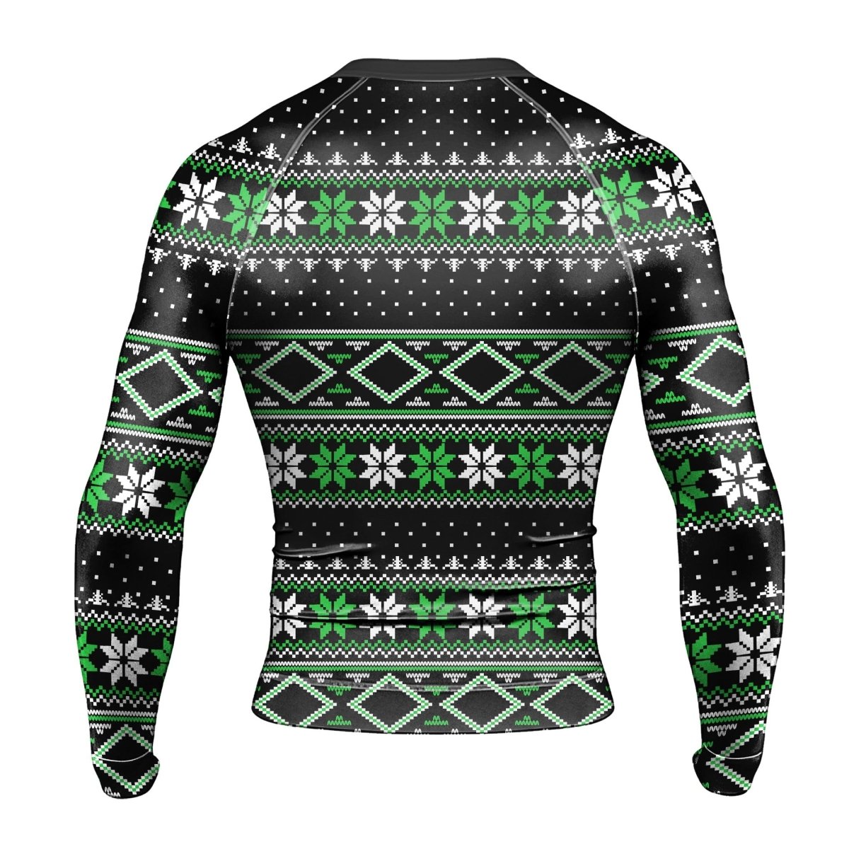 Santa Christmas Man Long Sleeve Rash Guard - BattleFitGear