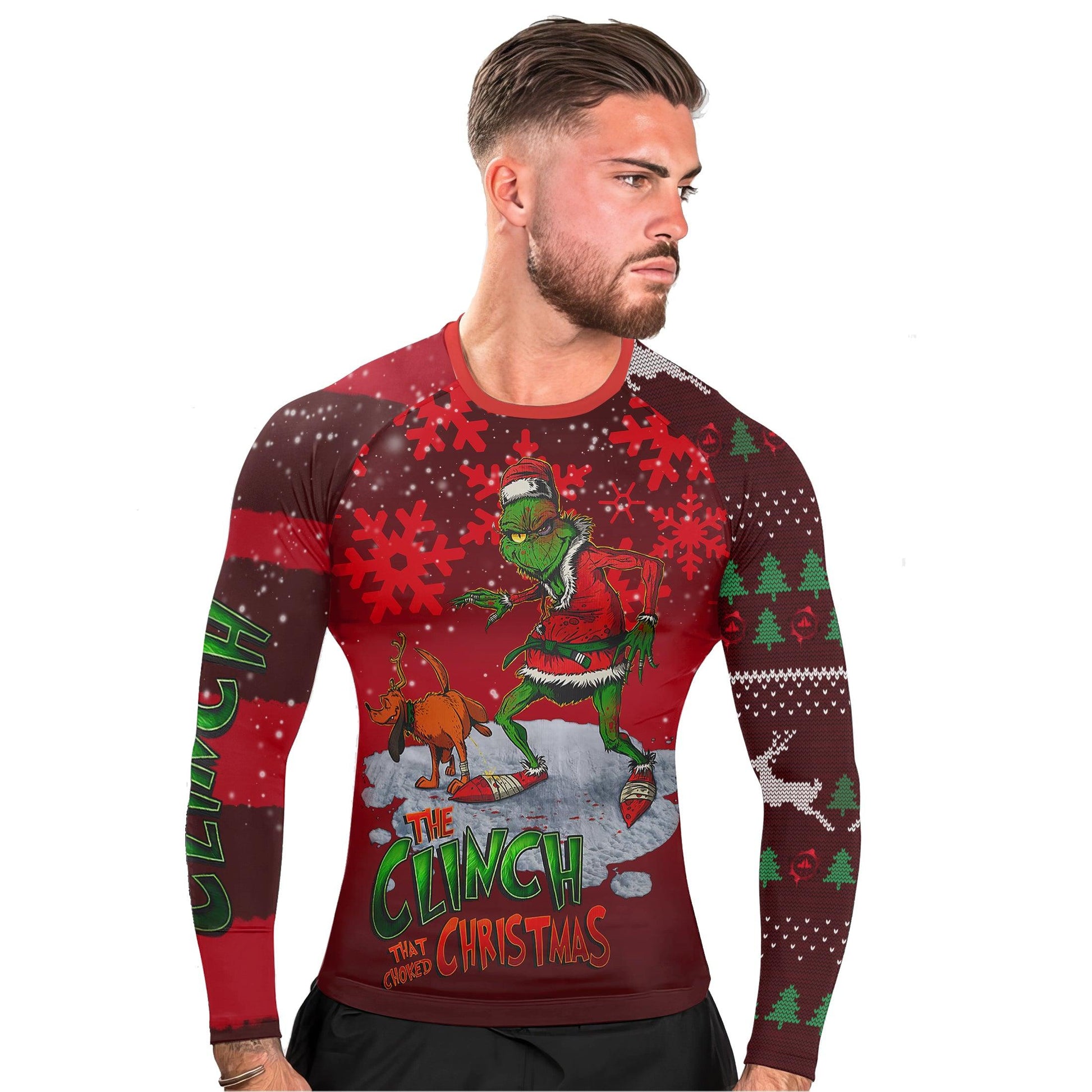 The Clinch Christmas Long Sleeve Rash Guard