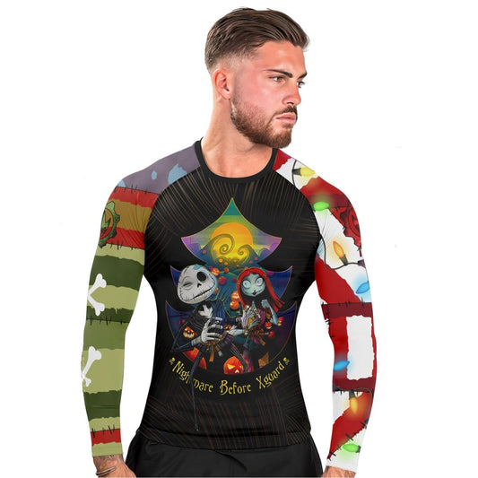 Oogie Boogie Christmas Long Sleeve Rash Guard - BattleFitGear