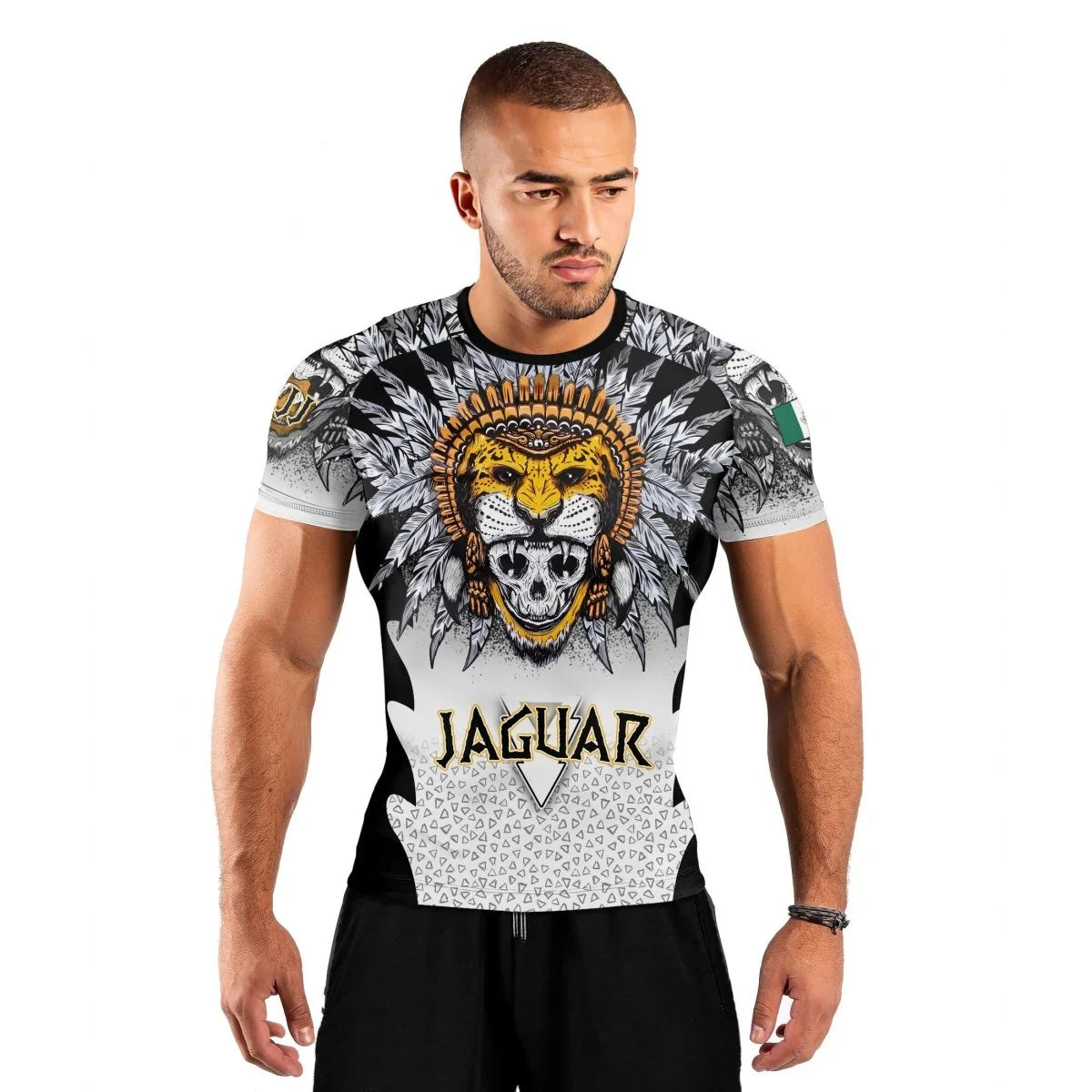 Aztec Warrior Men's Short Sleeve Rash Guard | Aztec BJJ Rash Guard
