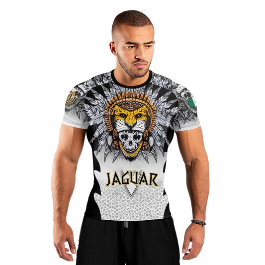 Aztec Warrior Men's Short Sleeve Rash Guard - BattleFitGear