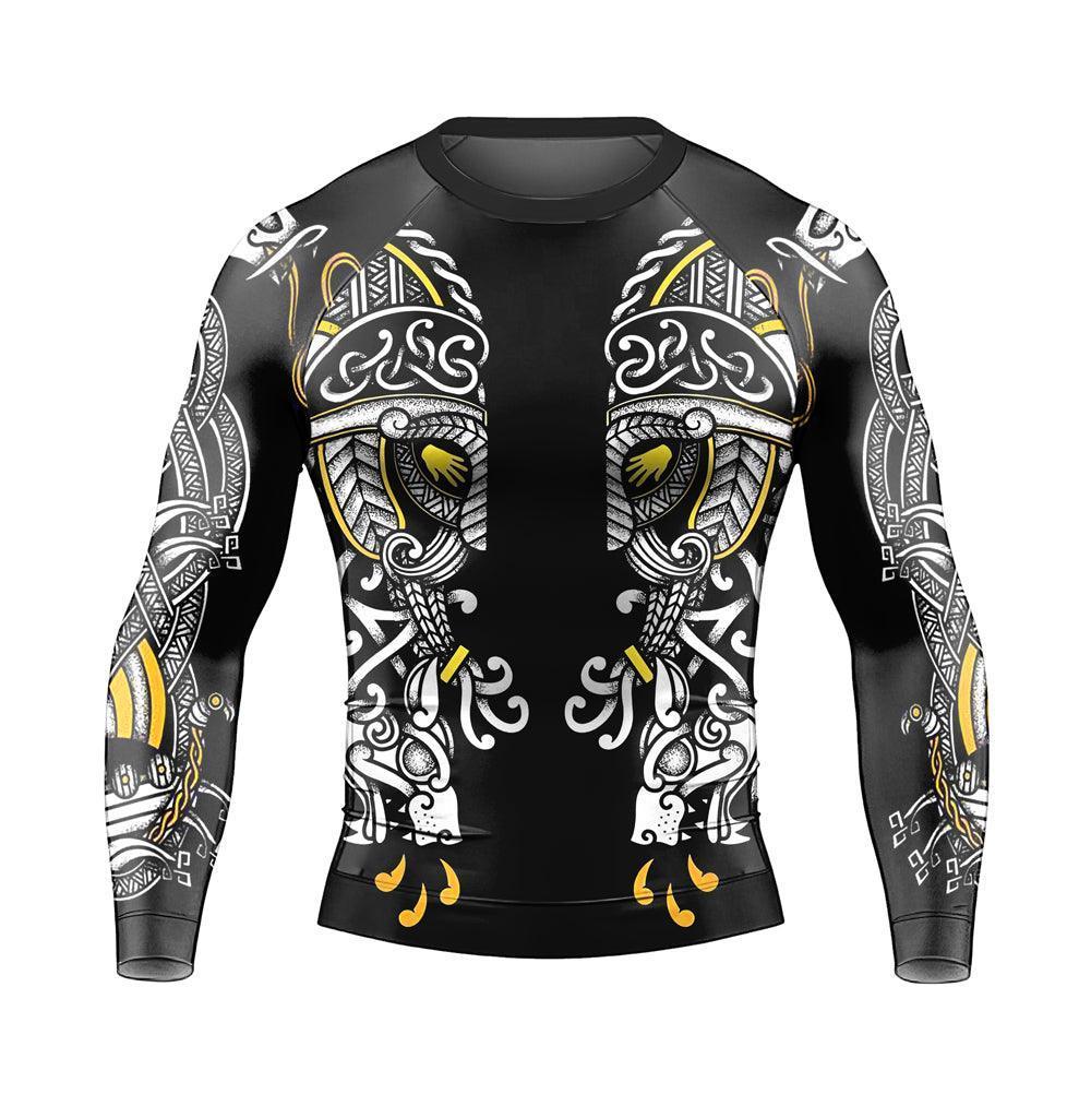 Odin' Eyes Men's Long Sleeve Rash Guard | Viking Rashguard