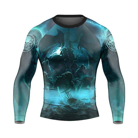 Crew Of Cthulhu Long Sleeve Rash Guard - BattleFitGear