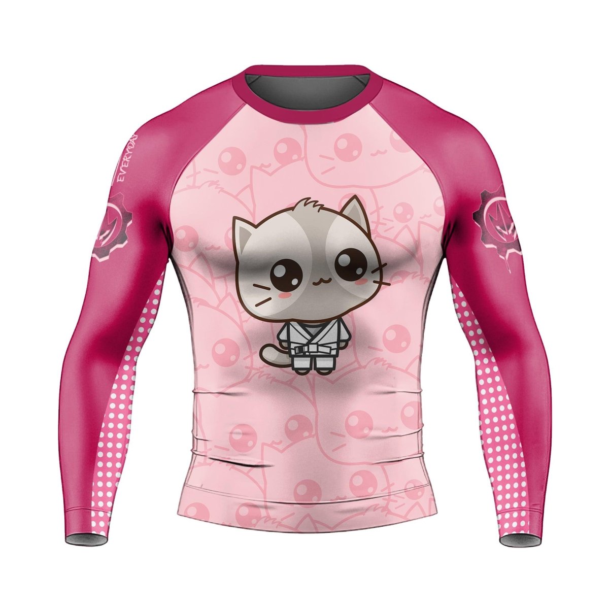 Kimeora Pink Men's Long Sleeve Rash Guard - BattleFitGear