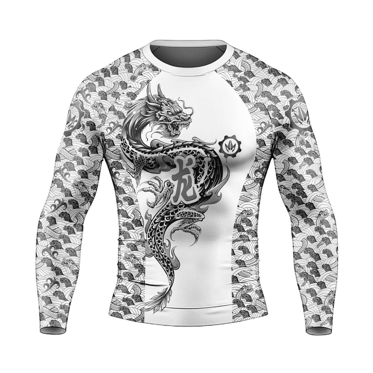 Samurai Dragon Long Sleeve Rash Guard - BattleFitGear