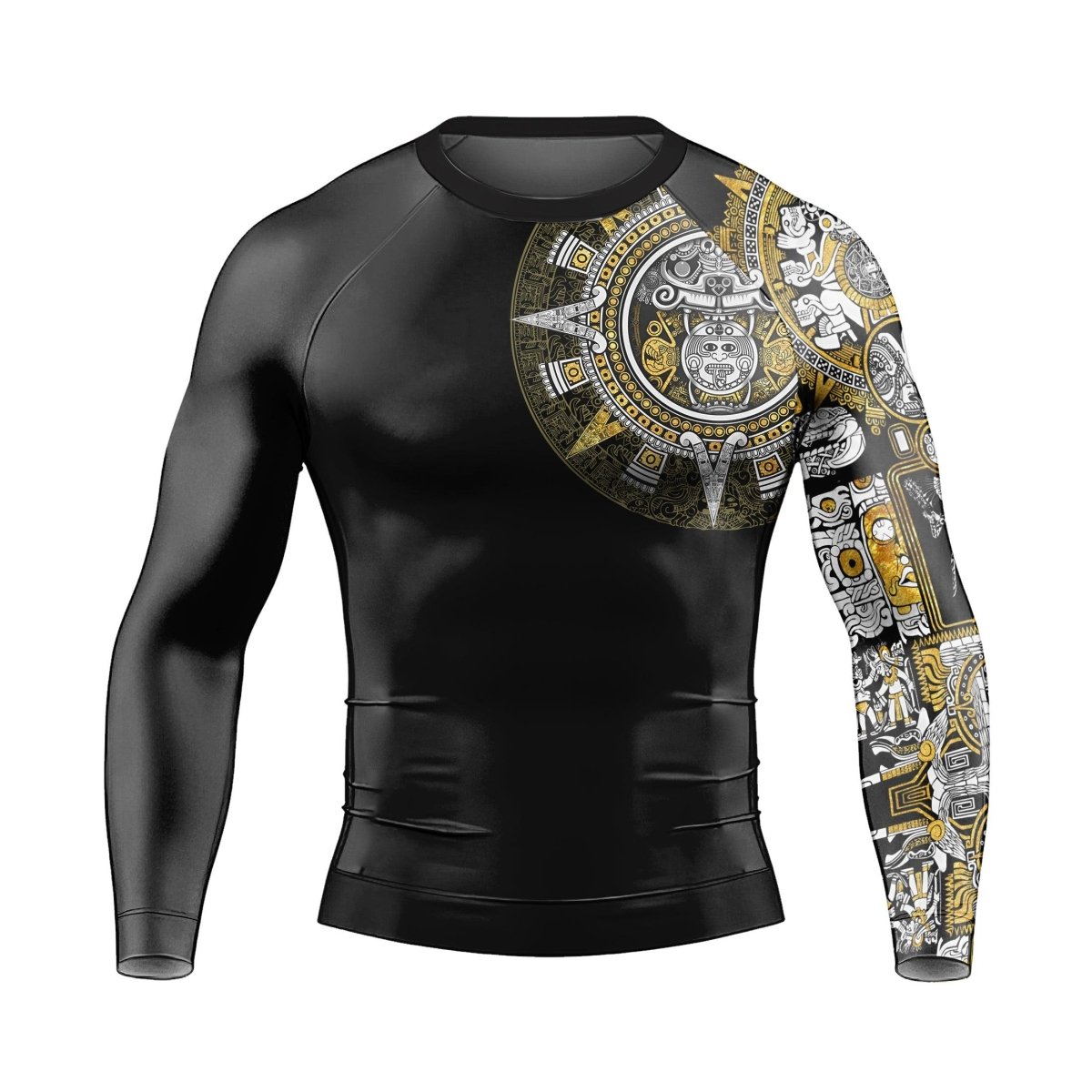 JAGUAR WARRIOR man Long Sleeve Rash Guard - BattleFitGear