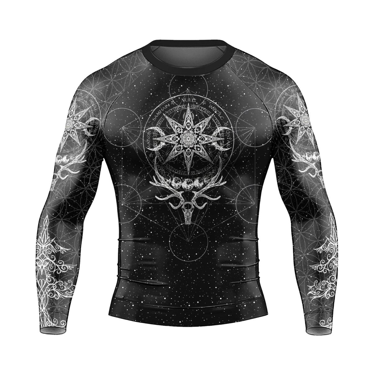 YULE Vikings Men's Long Sleeve Rash Guard - BattleFitGear