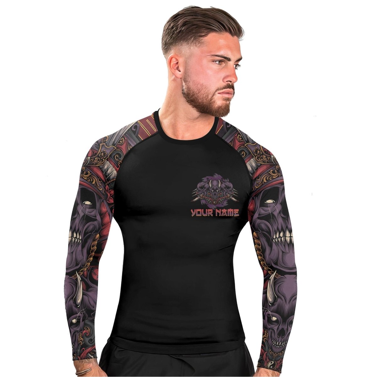 Personalized Deadly Shogun Long Sleeve Rash Guard - BattleFitGear