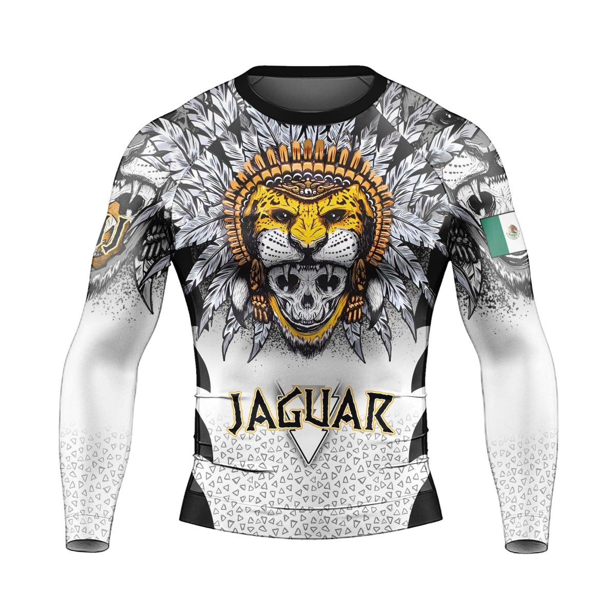 Aztec Warrior Men's Long Sleeve Rash Guard - BattleFitGear