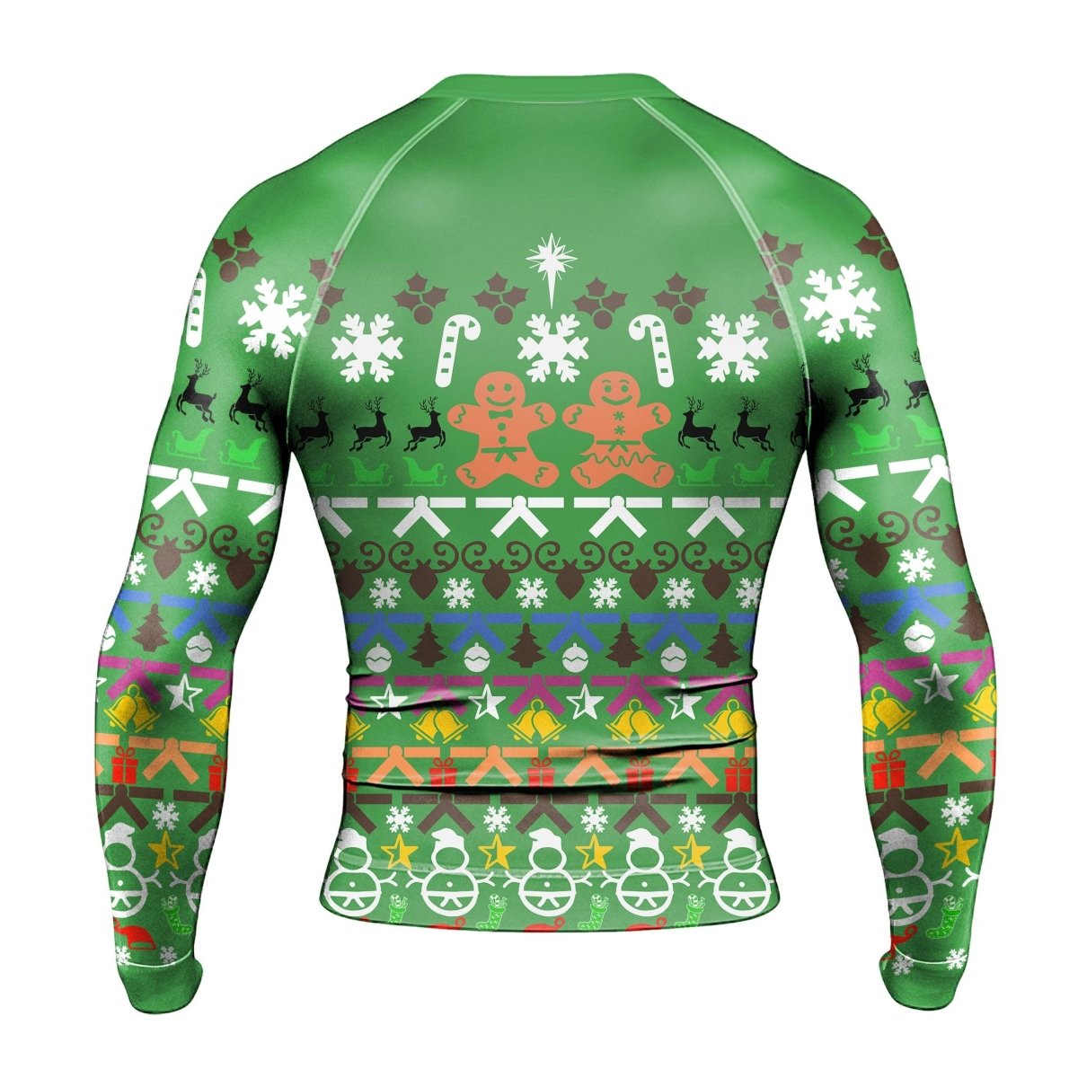 Christmas Gingerbread Long Sleeve Rash Guard - BattleFitGear