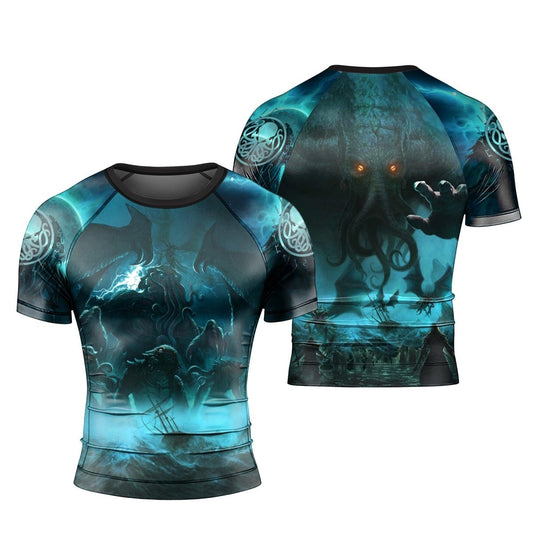 Crew Of Cthulhu Short Sleeve Rash Guard - BattleFitGear