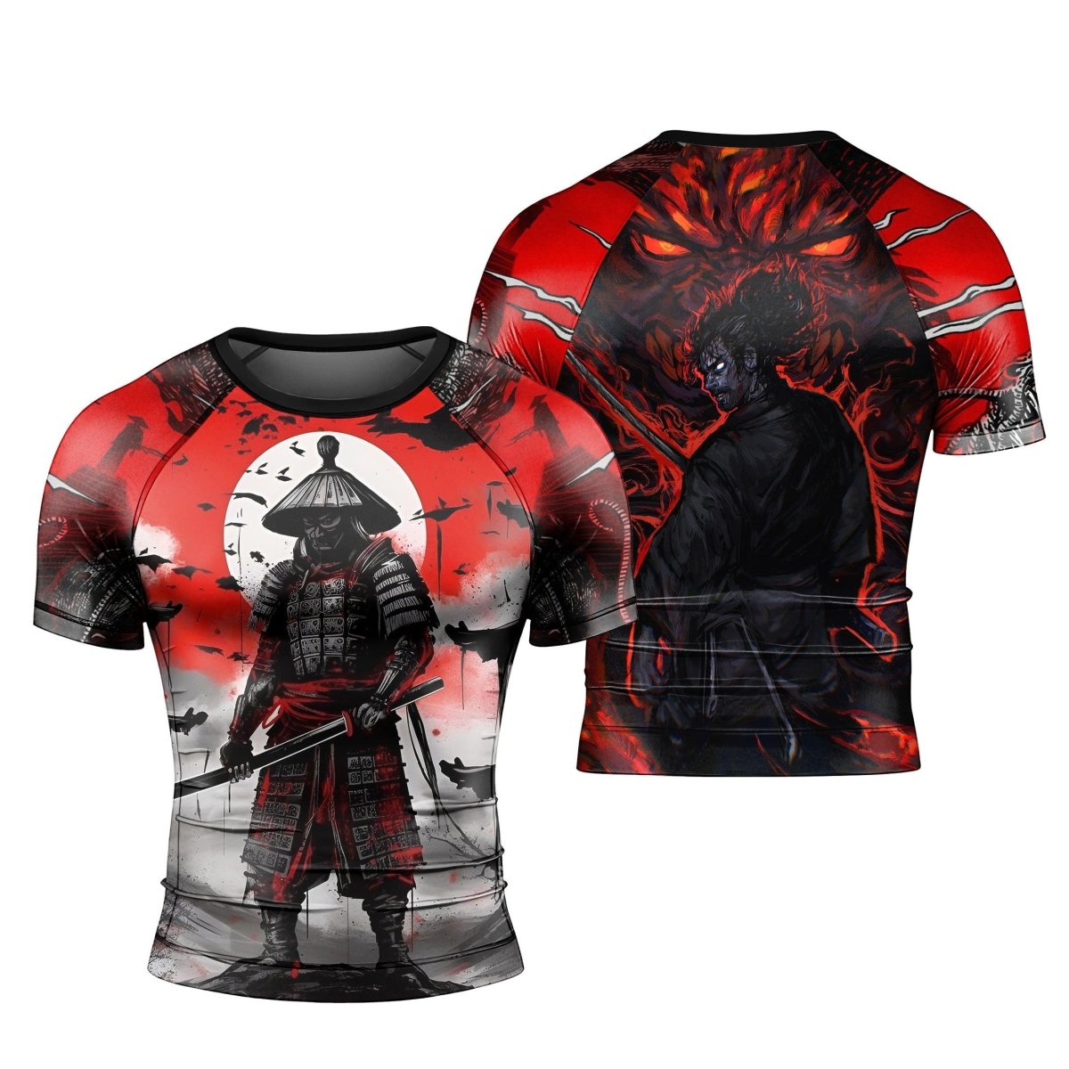 Samurai Musashi Short Sleeve Rash Guard - BattleFitGear