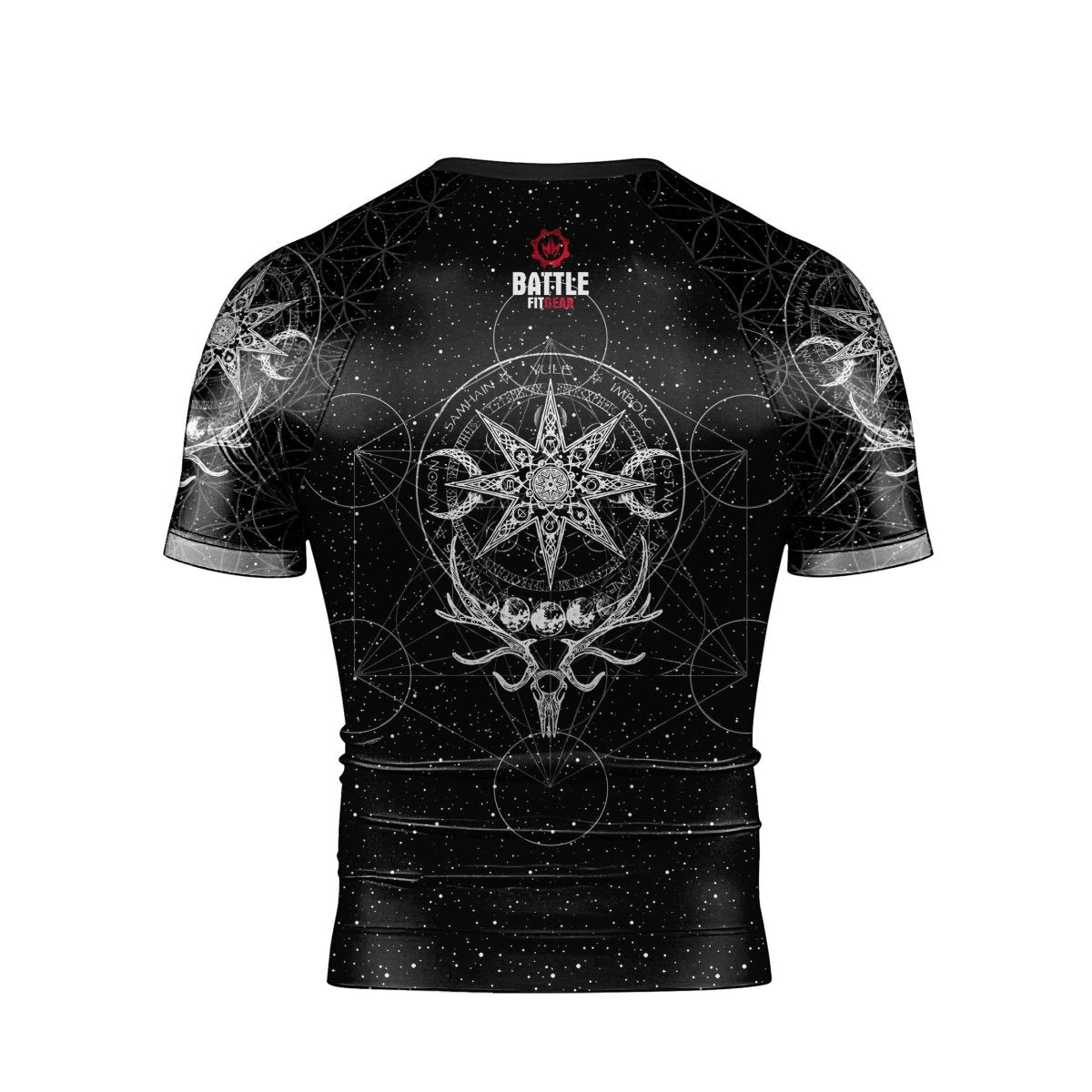 YULE Vikings Men's Short Sleeve Rash Guard - BattleFitGear