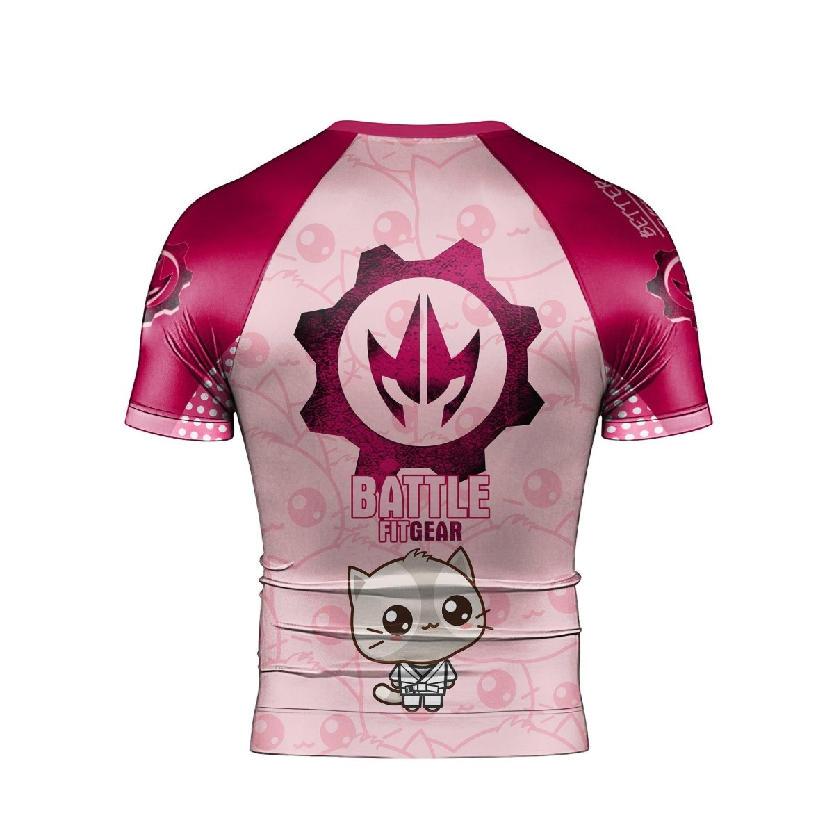 Kimeora Pink Men's Short Sleeve Rash Guard - BattleFitGear