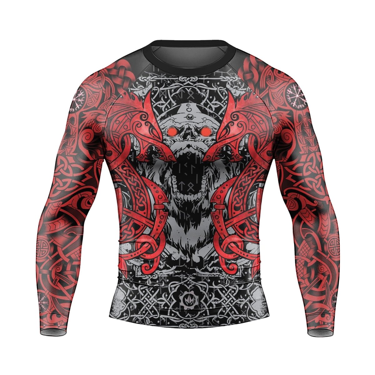 Rage Of Viking Berserker Men's Long Sleeve Rash Guard - BattleFitGear