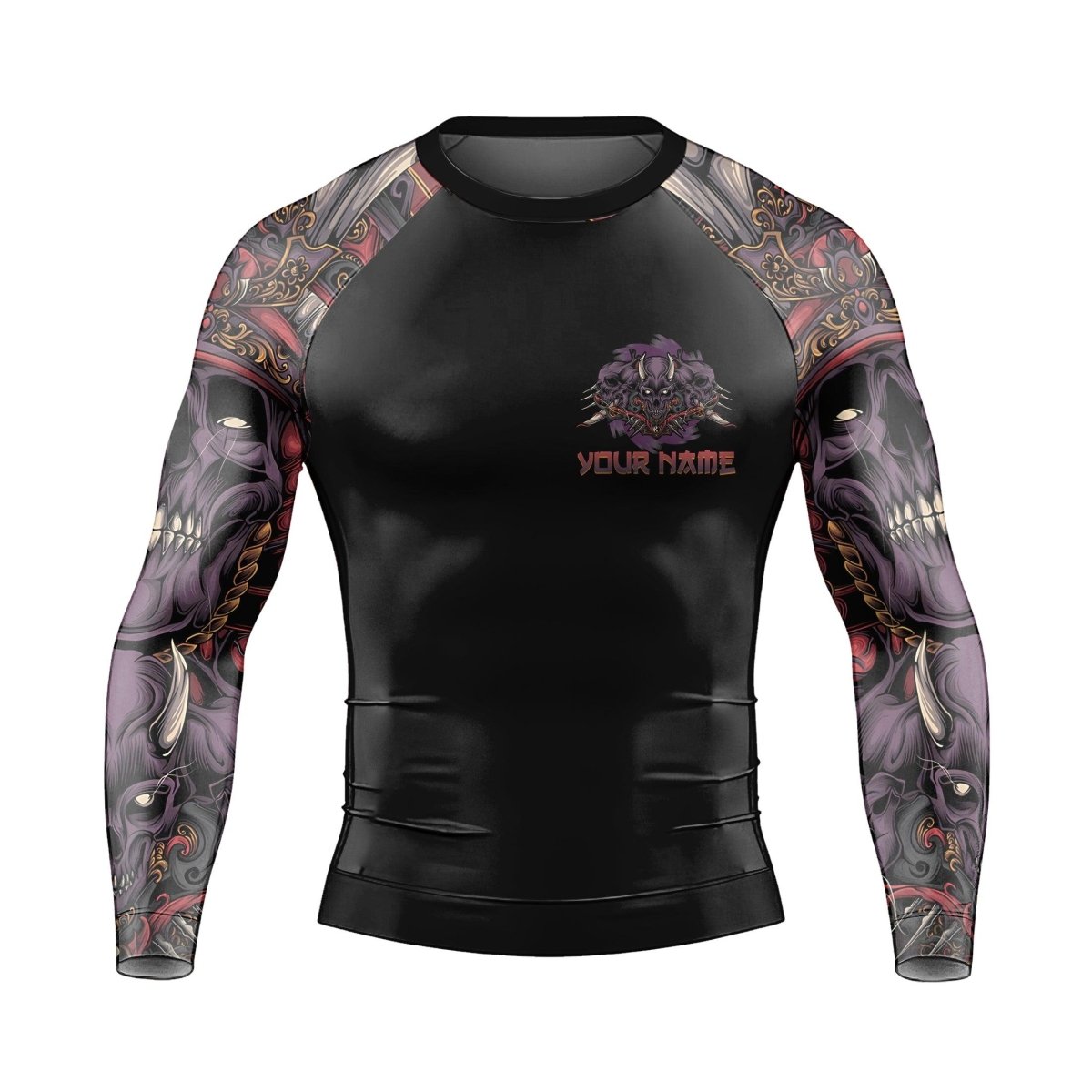 Personalized Deadly Shogun Long Sleeve Rash Guard - BattleFitGear