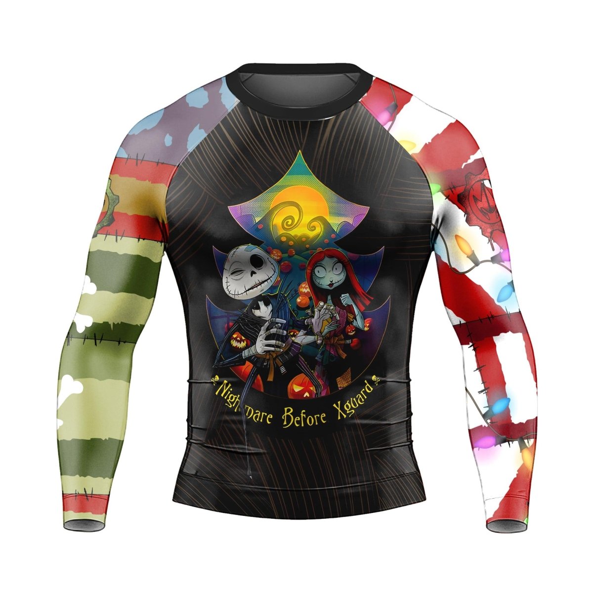 Oogie Boogie Christmas Long Sleeve Rash Guard - BattleFitGear