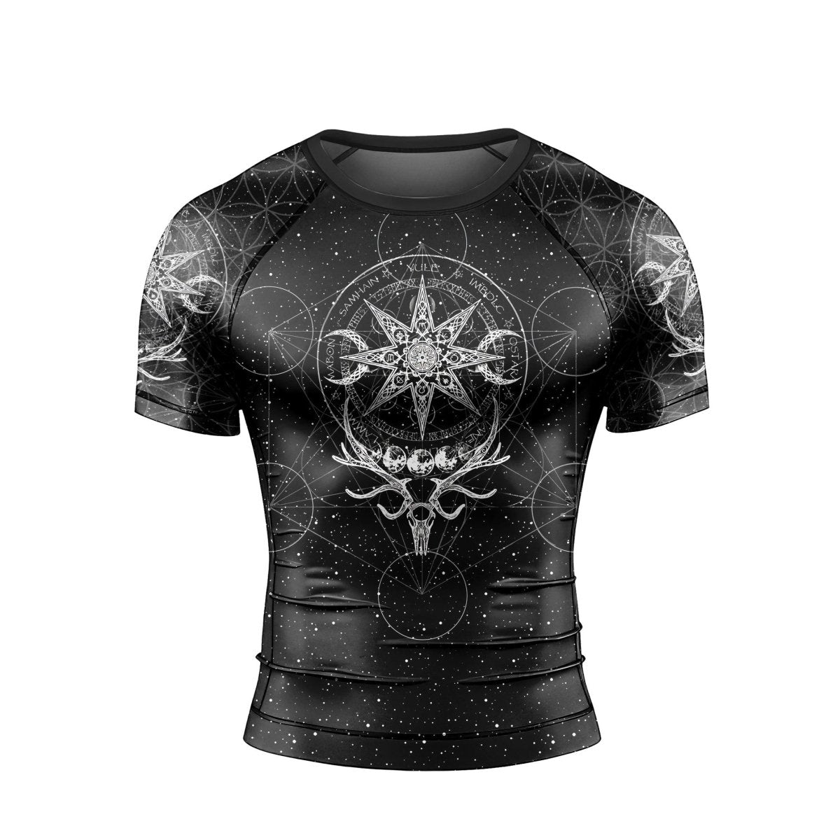 YULE Vikings Men's Short Sleeve Rash Guard - BattleFitGear