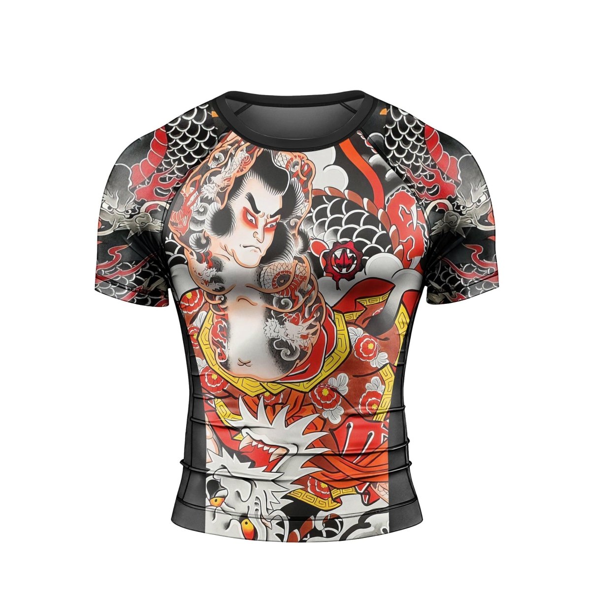 Kumonryu Shishin VS Tamatori Hime Men's Short Sleeve Rash Guard - BattleFitGear