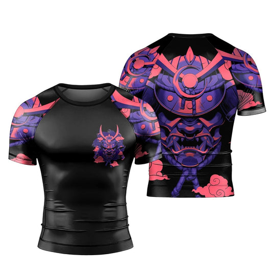 Devil Shogun Helmet Short Sleeve Rash Guard - BattleFitGear