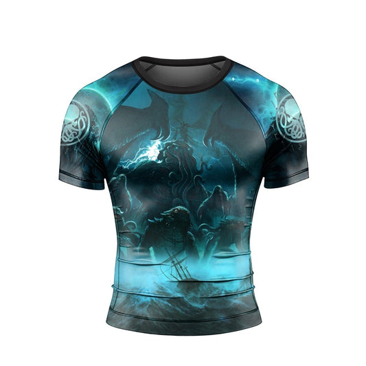 Crew Of Cthulhu Short Sleeve Rash Guard - BattleFitGear