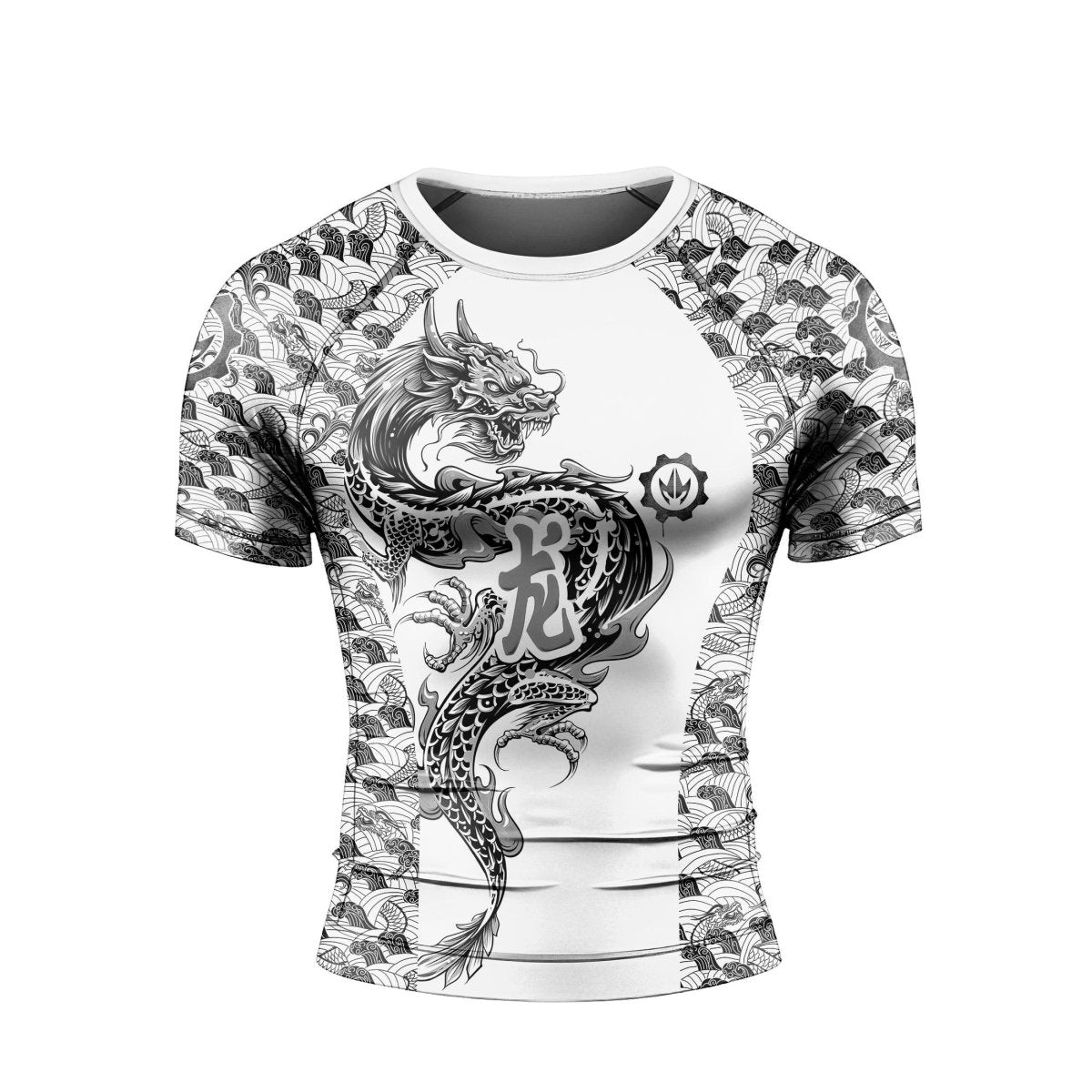 Samurai Dragon Short Sleeve Rash Guard - BattleFitGear