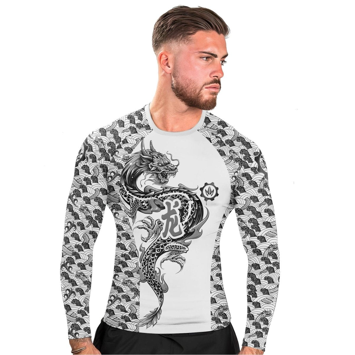 Samurai Dragon Long Sleeve Rash Guard - BattleFitGear