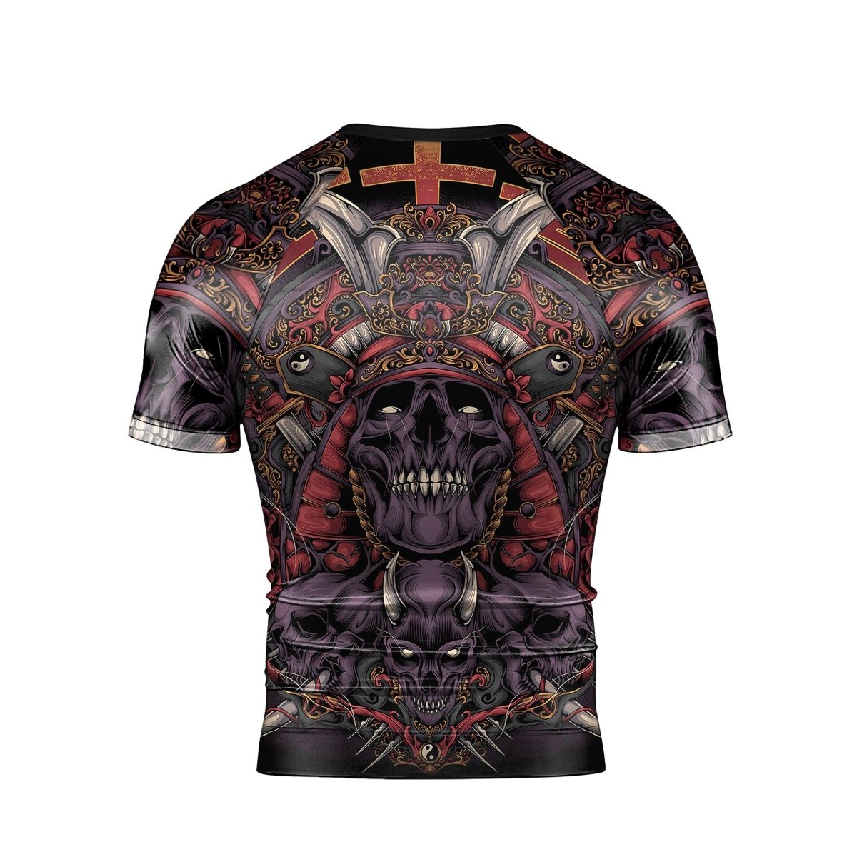 Personalized Deadly Shogun Short Sleeve Rash Guard - BattleFitGear