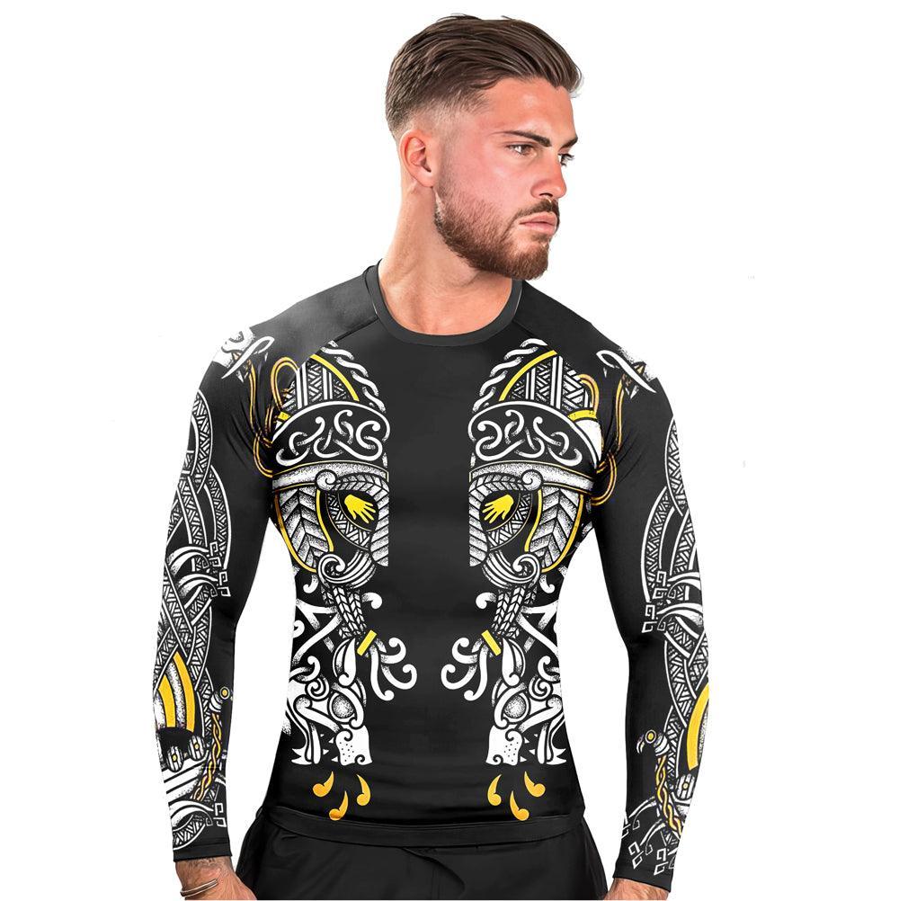 Odin' Eyes Men's Long Sleeve Rash Guard | Viking Rashguard