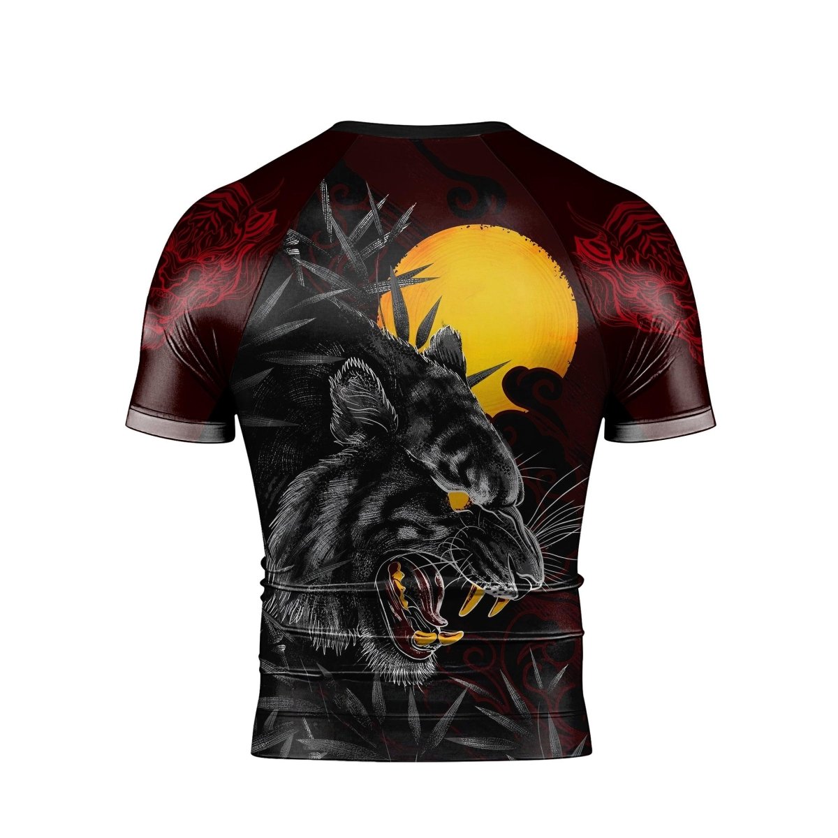 Shadow Tiger Short Sleeve Rash Guard - BattleFitGear