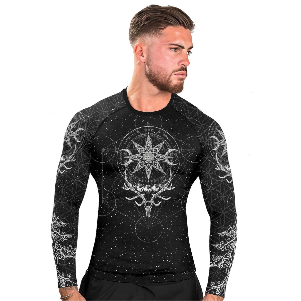 YULE Vikings Men's Long Sleeve Rash Guard - BattleFitGear