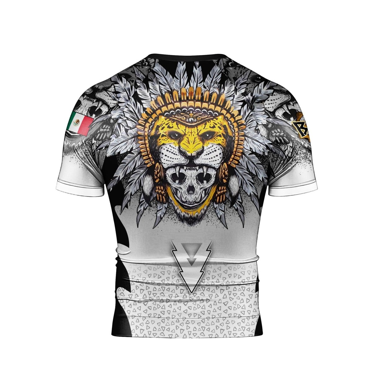 Aztec Warrior Men's Short Sleeve Rash Guard - BattleFitGear