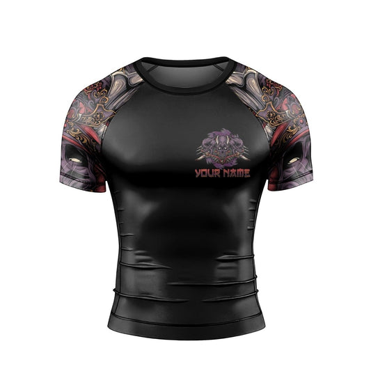 Personalized Deadly Shogun Short Sleeve Rash Guard - BattleFitGear