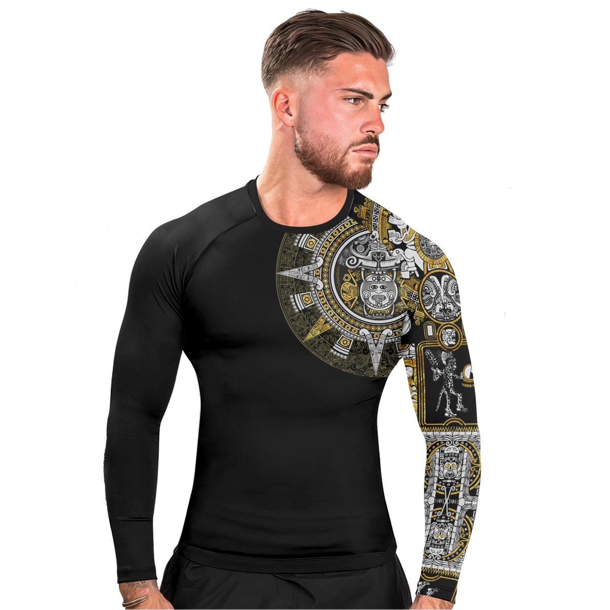 JAGUAR WARRIOR man Long Sleeve Rash Guard - BattleFitGear