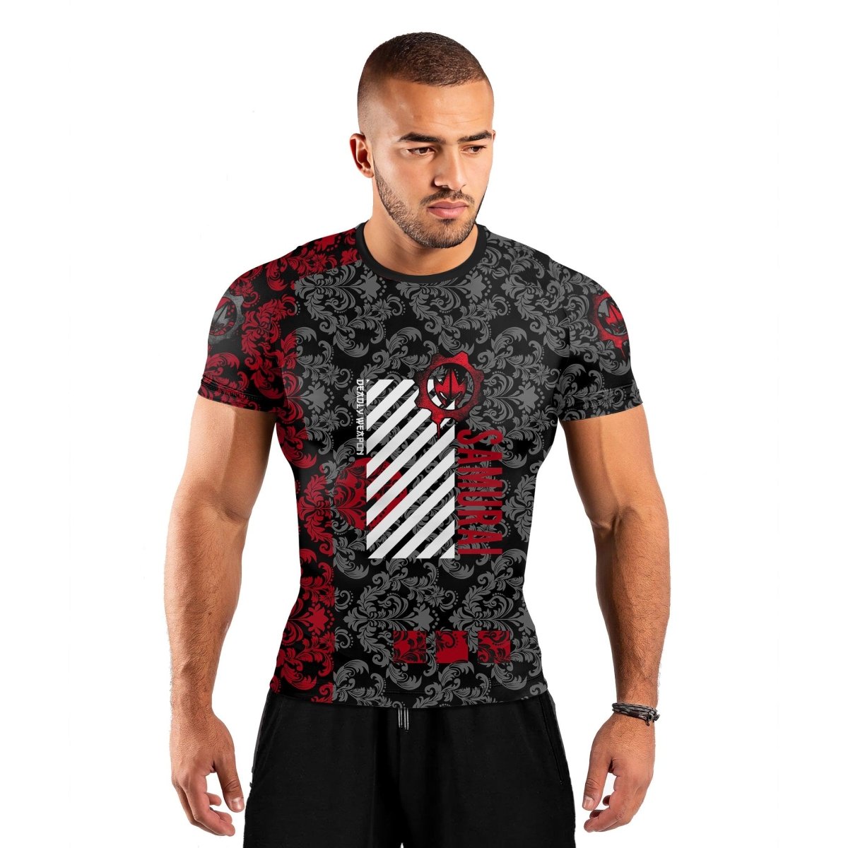 Samurai Fern Short Sleeve Rash Guard - BattleFitGear