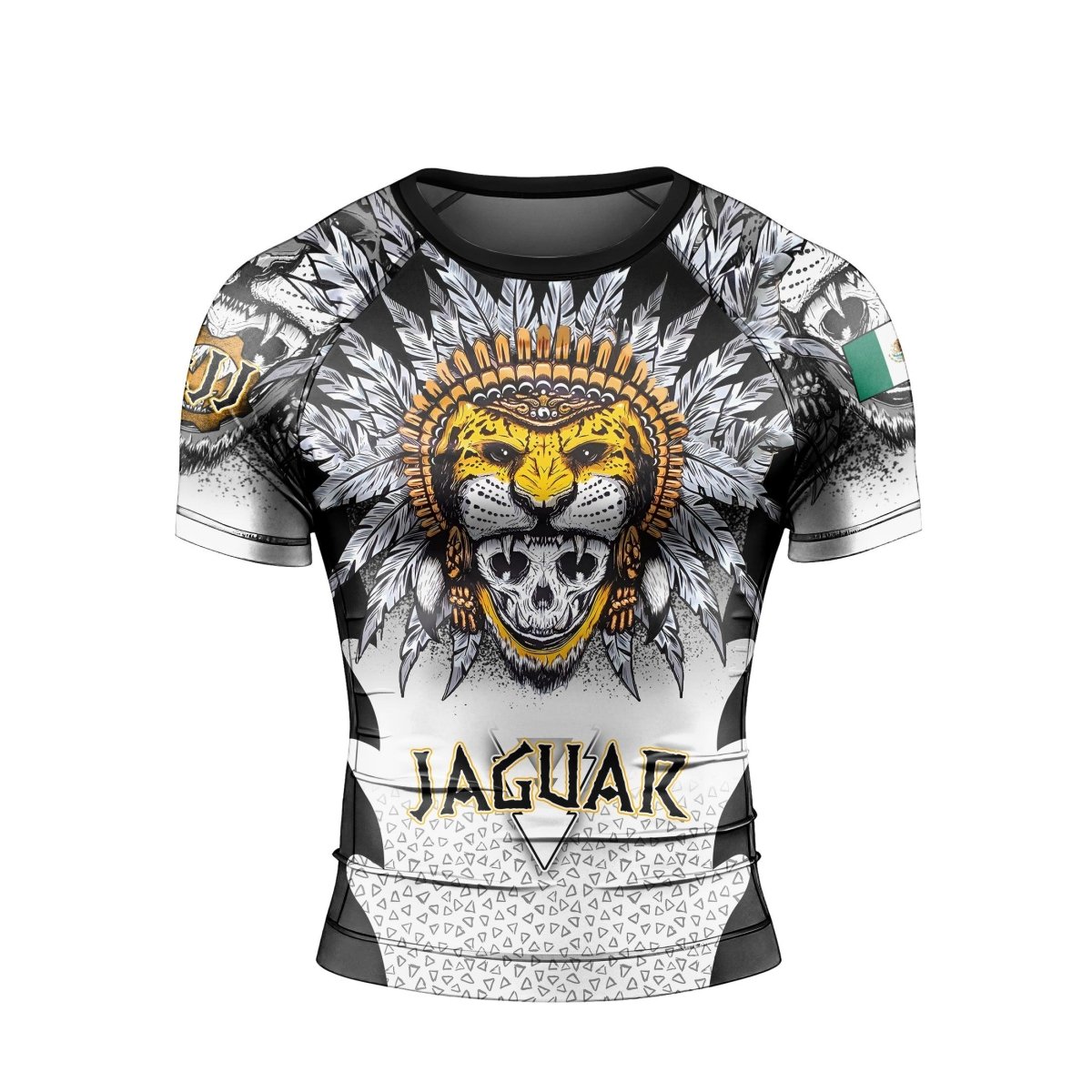 Aztec Warrior Men's Short Sleeve Rash Guard - BattleFitGear