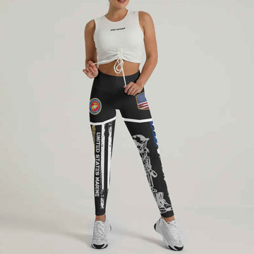 Marine US Flag Leggings
