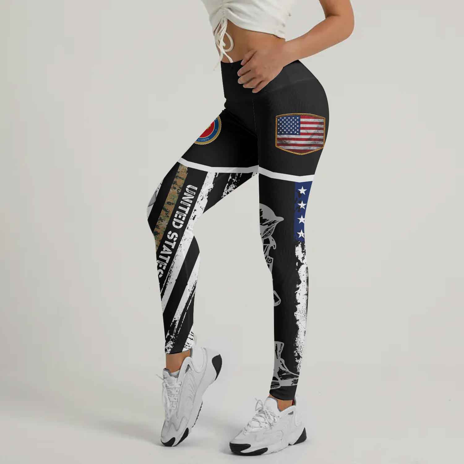 Marine US Flag Leggings