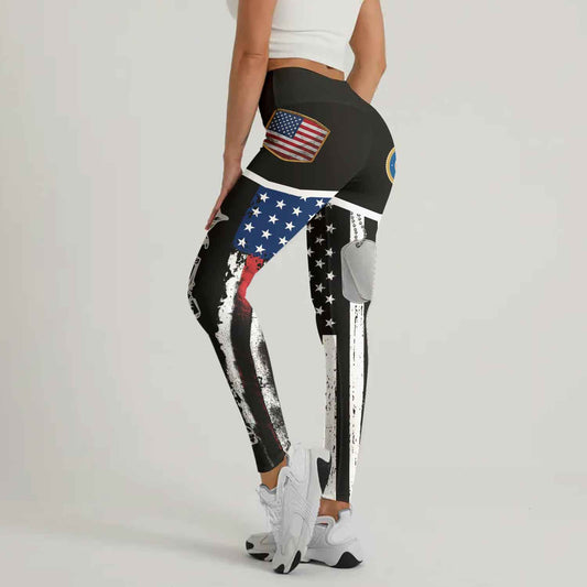 Marine US Flag Leggings
