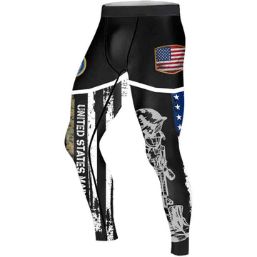 Marine US Flag Men's Compression Leggings