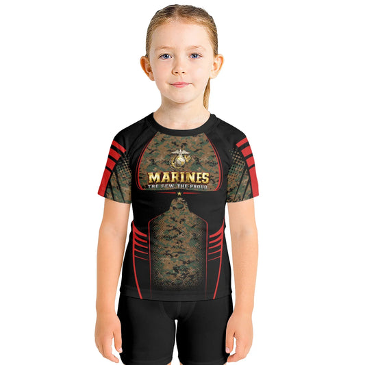 Marines The Few The Proud Kids Rash Guard