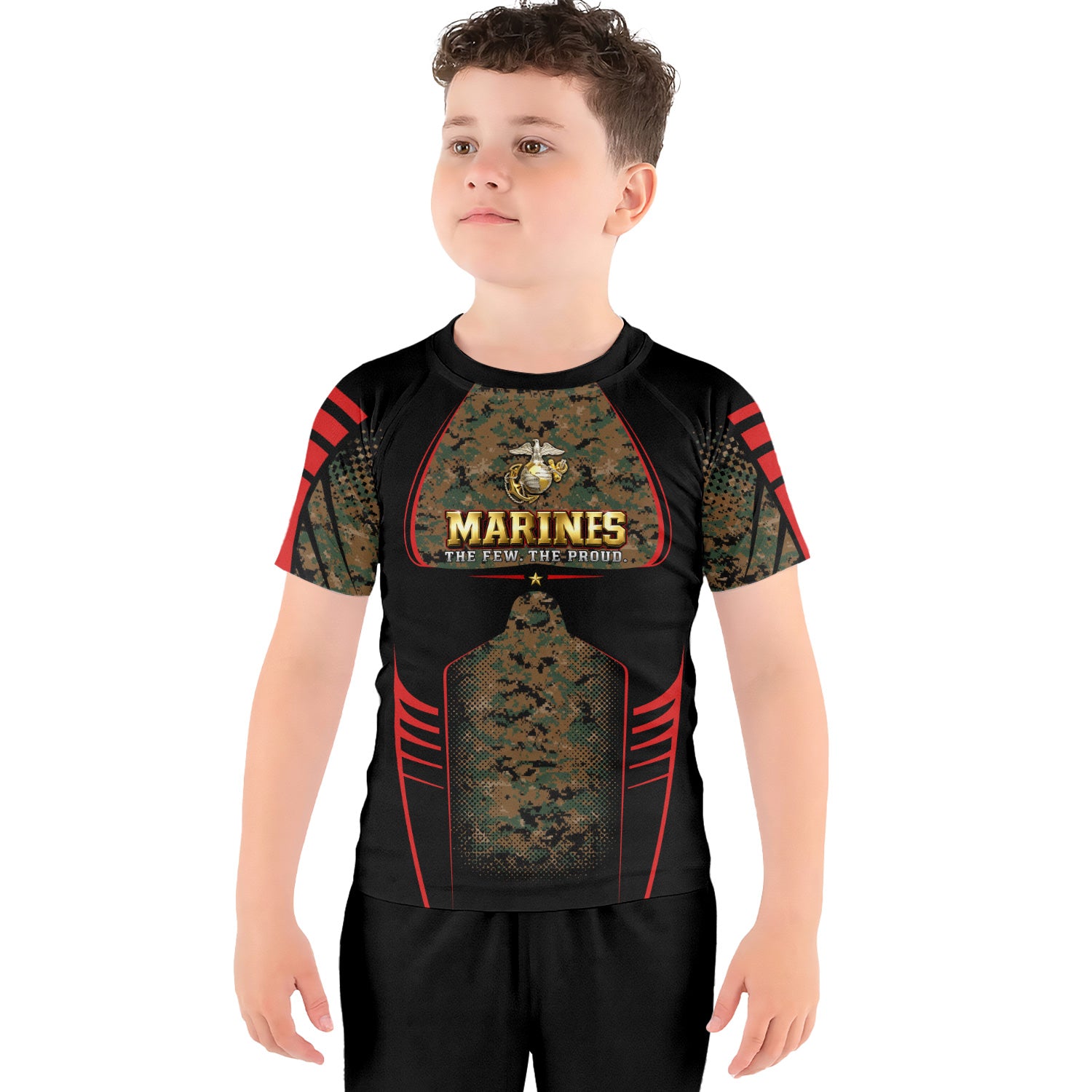 Marines The Few The Proud Kids Rash Guard